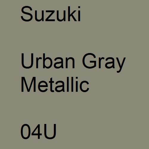 Suzuki, Urban Gray Metallic, 04U.